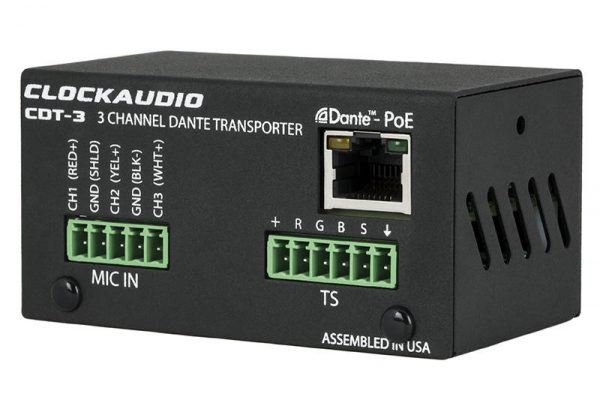 Clockaudio C303W-D dante poe