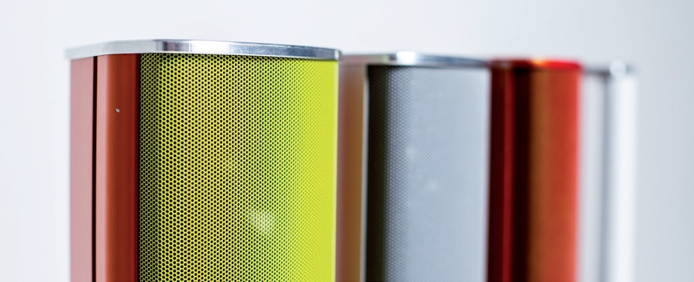 Pan Acoustics coloured Pan Speakers