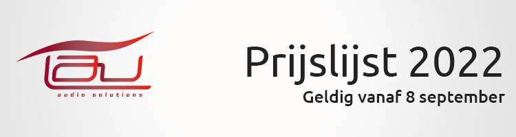 Prijslijst september 2022 Tau Audio Solutions