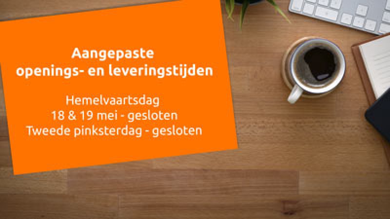 Aangepaste openingstijden mei 2023