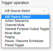 Ashly mXa-1502 trigger operation screenshot